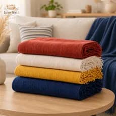 Manta Pop Para Sofá Cama 100% Algodão Macia 2,10x1,20m Capa Portetora Decorativa Chaise Poltrona