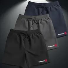 Kit Promocional 3 Shorts Masculinos Tactel Bermuda Esportiva Secagem Rápida Treino