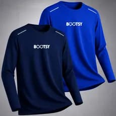 Kit 2 Camiseta Esportiva Manga Longa Masculina Blusa Dry Fit Cross Fit Academia Estampa Minimalista