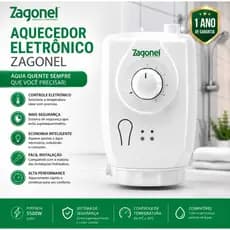 AQUECEDOR ROBUST ELETRÔNICA 5500W 220V BRANCO ULTRA ZAGONEL