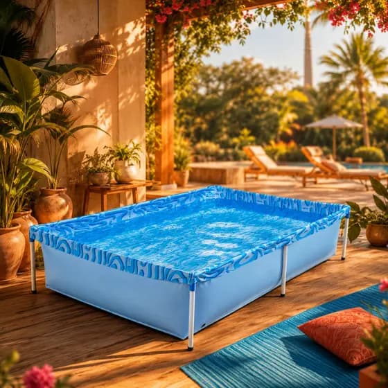 KIT PISCINA 1000 LITROS INFANTIL REFORÇADA + REPARO PREMIUM  VERÃO CALOR MOR