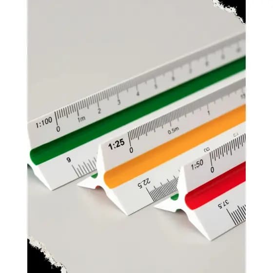 ESCALÍMETRO DE PLÁSTICO 30 CM C/ 6 ESCALAS - BLISTER C/ 1 UND JOCAR OFFICE