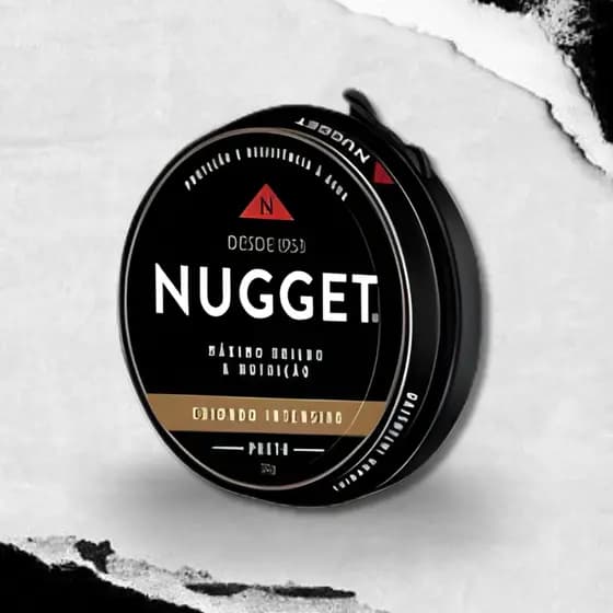 Graxa Nugget em Pasta Para Sapatos – Lustra Protege Brilho Couro Preta