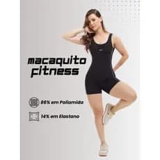 Macaquito Fitness Poliamida com Elastano Zero Transparência Modelador Com Compressão e Confortável