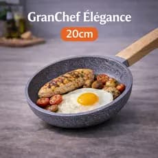 Frigideira Antiaderente Revestimento Madeira Max Chef 20cm Cinza Cozinha