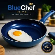FrigiFrigideira Antiaderente Cerâmica 24cm BlueChef Prime™ Não Gruda Fácil Limpeza