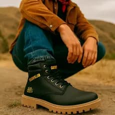 Modelo Bota Coturno CAT Caterpilla Cano Médido Casual 100% Confortavel Envio Imediato