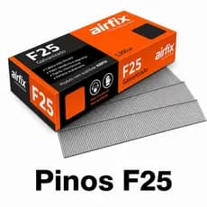 Pinos F25 Airfix 5.000 Pinos Tipo F Galvanizado Para Pinador Marcenaria Rodapé, Moldura e Gaveta Frete Grátis