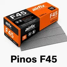 Pinos F45 Galvanizados Airfix 5.000 Unidades 18GA Profissional Para Madeira Pallet e Marcenaria
