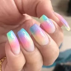 Foil para Unhas Colors Kit com 10 Peças 49x4cm no Estojo Nail Art