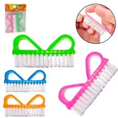 Escovinha de Unhas com Cerdas de Nylon e Cabo Anatômico Deslizante - Compacta e Prática