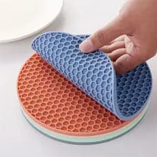 Kit 4 Descanso De Panela Silicone Protetor Antiaderente