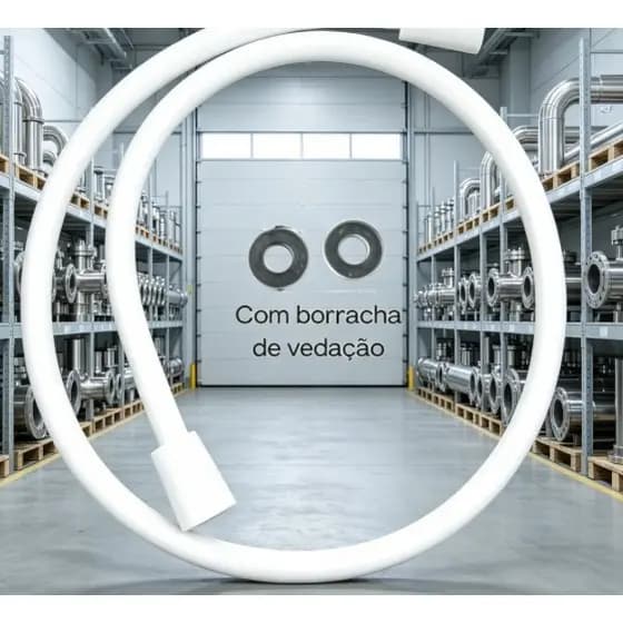 Mangueira para Ducha Higiênica de Vaso Sanitário Bidê Banheiro Parede Flexível Resistente