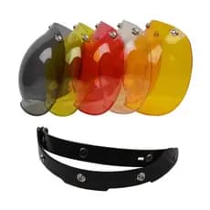 Viseira Para Capacete Aberto Custom Etceter Moto Pro Tork Bubble Bolha