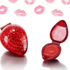 Kit 10  SOMBRA FLOR Batom Brilho Labial  Infantil Moranguinho