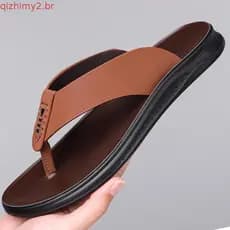 Chinelos masculinos 2026 verão novo estilo masculino antiderrapante respirável chinelos exterior Wear na moda sapatos de