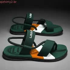 As novas sandálias masculinas de verão da Lu Lu An são calçados casuais de dupla função para uso ao ar livre e na praia,