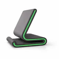 Suporte para Celular Mesa Premium – Design Moderno Z | Compatível com iPhone e Android