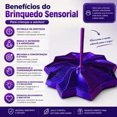 Fidget Toy Estrela Sensorial 3D Expansível Anti stress Relaxante Depressão Sensorial Rotativo