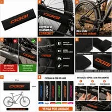 Protetor de Quadro Oggi para Corrente de Bike com Velcro Bicicleta