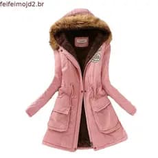 Joyjoy Fitaylor casaco de inverno feminino com capuz grosso Parka Mujer algodão acolchoado longo parágrafo Plu CHTW