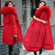 Versão Coreana Médio Longo Com Capuz Grosso Jaqueta Feminina Outono E Inverno Veludo Quente Simples Casaco