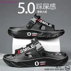 Sapatos De Buraco De Fundo Grosso Modelos Masculinos Verão Fora Usar Oco Antiderrapante anti-odor Sandálias Esportivas M