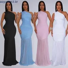 Vestido La Hermosa Terracota Madrinha/Festa De Casamento/Formatura Tecido Tule Liso Sem Brilho Com Forro E Bojo 38-42