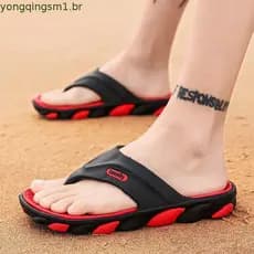 Chinelos masculinos verão exterior Wear na moda vietnã chinelos masculinos único antiderrapante sola macia verão flip-fl