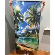 Toalha De Praia Piscina Verao Presente Grande 1,40 x 0,70