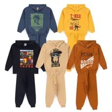 Kit 3 Conjuntos Moletom Capuz Masculino Infantil Menino inverno são 3 calças e 3 conjunto tamanho 1 2 3 4 6 8