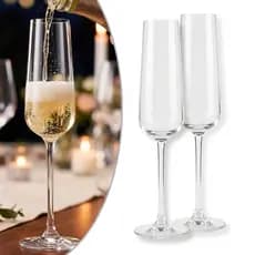 Jogo de Taças em Vidro - 2, 4 ou 6 Taças,  Espumante, elegante, kit, champagne