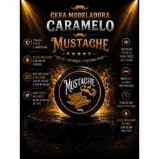 Cera Modeladora Caramelo 80g - MUSTACHE