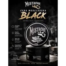 Cera Modeladora Black 150g - MUSTACHE