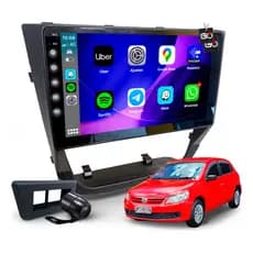 Multimídia Mp10 Vw Gol G5 2009-2013 Moldura + Câmera De Ré