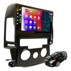 Multimídia Mp10 Carplay Bt I30 2009-2012 + Moldura Analógico