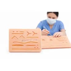 Simulador Pele Treinamento de Sutura Pratica para Estudante Medicina e Enfermagem Silicone