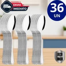 Kit 24 Colheres Grande Aço Inox Para Cozinha Restaurantes eventos cozinha