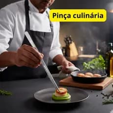 Pinça Culinaria Profissional em Aço Inox Barman Bartender Bares e Restaurantes