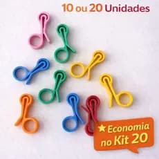 Prendedor de Pacote Reutilizável 10 ou 20 Unidades | Clip Fecha Embalagem | Vedador de Alimentos