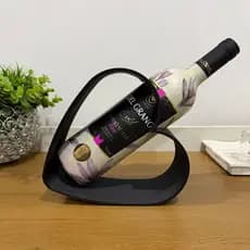 Suporte Romântico para Garrafa de Vinho Flutuante | Presente Criativo para Casais e Decoração Elegante