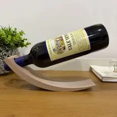 Suporte para Vinho Flutuante Moderno | Elegância e Decoração Moderna para Ambientes Sala Adega Bar