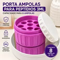 Organizador para Ampolas de Peptídeo 3ml | Porta Ampolas com Capacidade para 8