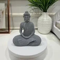 Buda Decorativo Minimalista | Estátua Zen para Sala, Quarto, Escritório e Espaço de Meditação Decoração