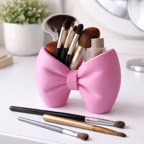 Porta Pincéis e Maquiagem Organizador de Mesa | Porta Cosméticos | Porta Canetas | Decoração Penteadeira