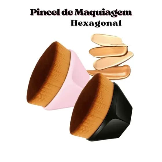 Pincel de Maquiagem Hexagonal