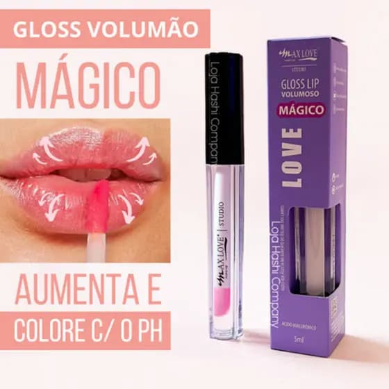 Gloss Lip Volumoso Mágico Love Max Love