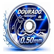 Linha De Pesca Monofilamento Mazzaferro Dourado 0.50mm 100m