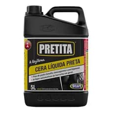 Cera Líquida Preta 5 L Pretita - Piso Borracha Moeda Pretinho