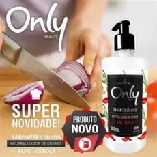 SABONETE LÍQUIDO NEUTRALIZADOR DE ODORES- ALHO - CEBOLA - ONLY 500 ML